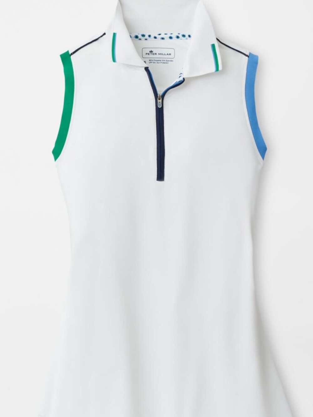Peter Millar Women's Chrissie Sleeveless Performance Quarter Zip Size M